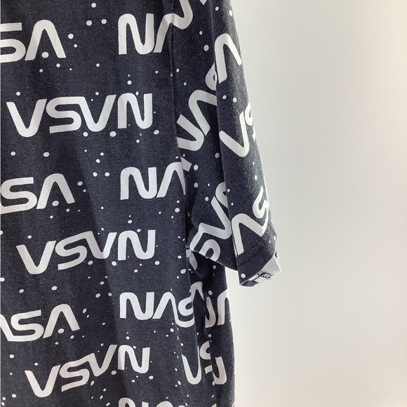 NASA T-Shirt Size American Dream Team Network Large Blue and white cotton - Picture 5 of 10